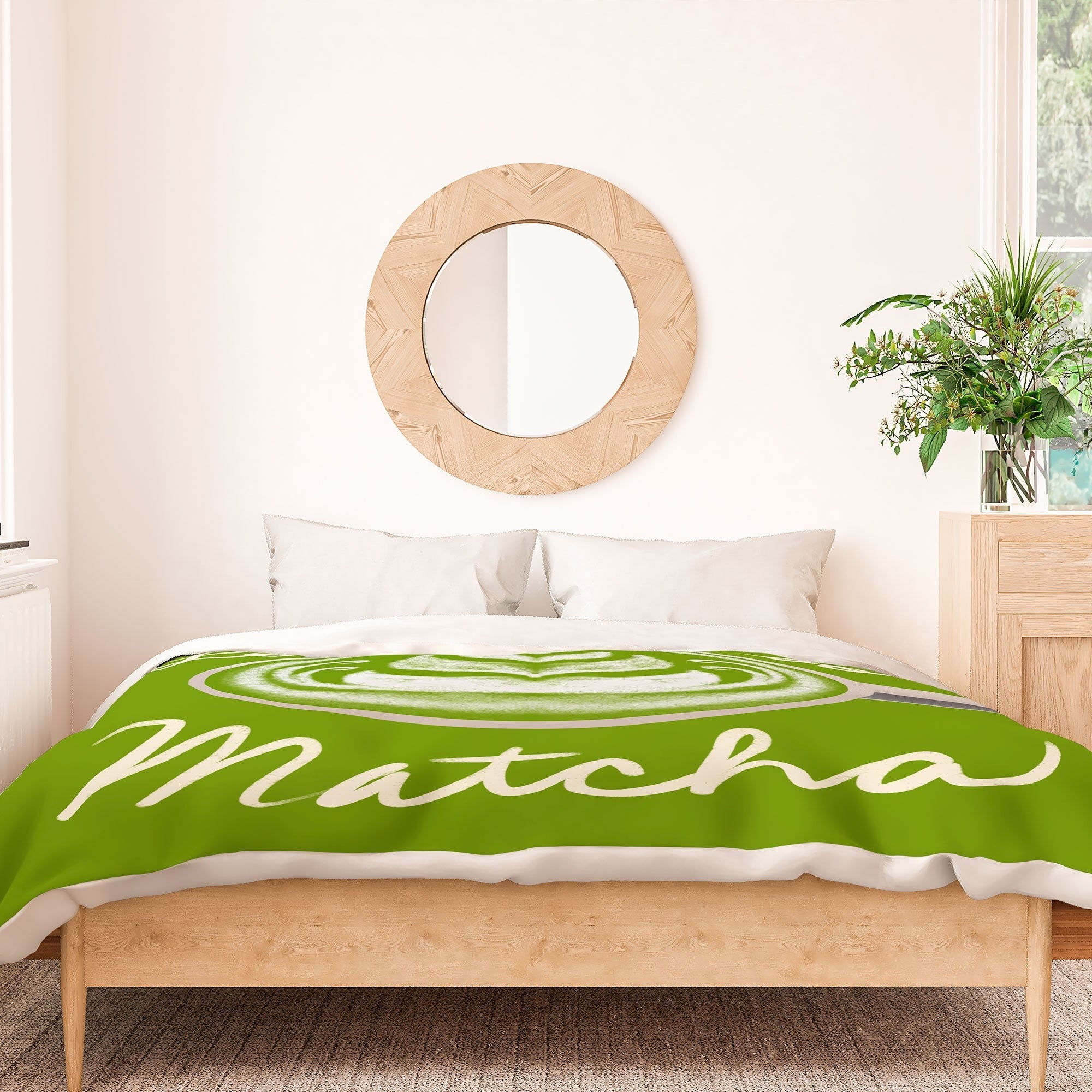 Design by Spark Love You So Matcha Duvet Cover