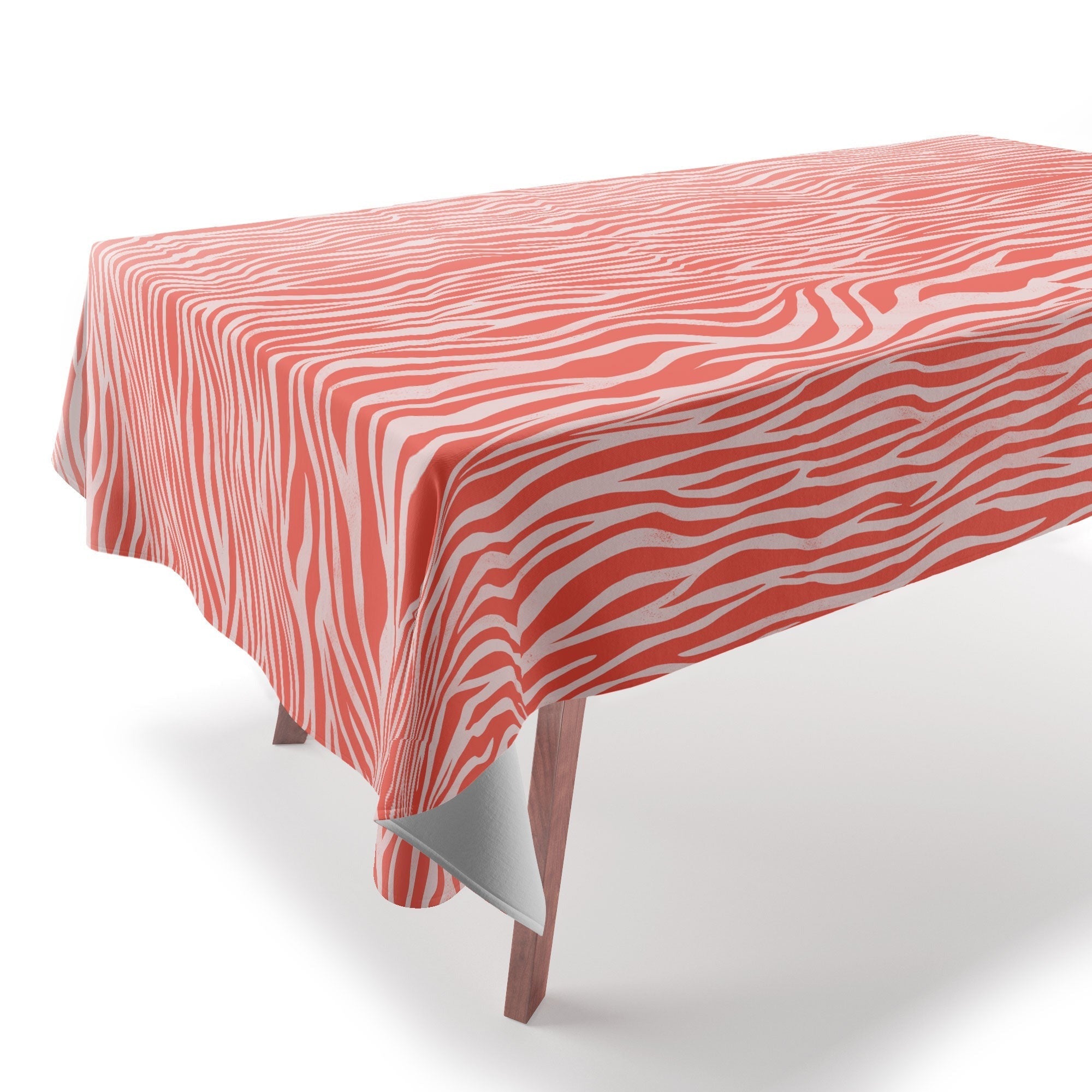 Avenie BR Red Zebra Stripe Tablecloth