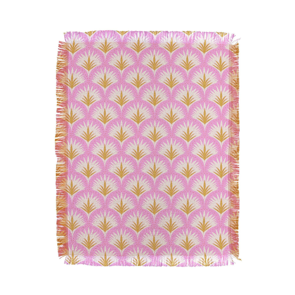 Jennifer Labre Pink Palmetto Throw Blanket