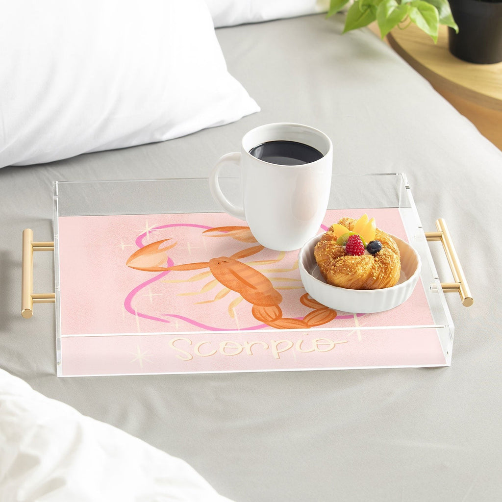 Little Om Zodiac Sign Scorpio Acrylic Tray