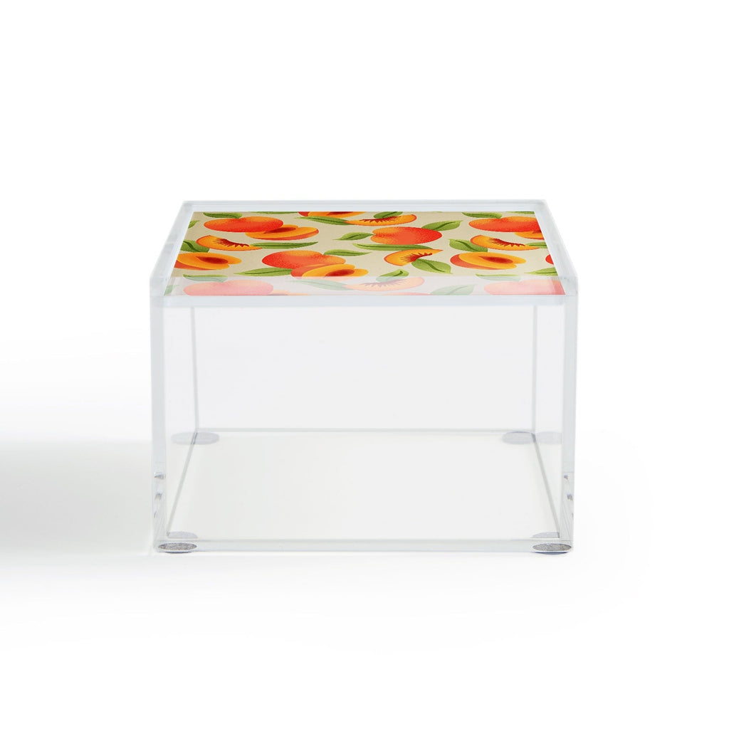 Jessica Molina Peach Pattern Acrylic Box