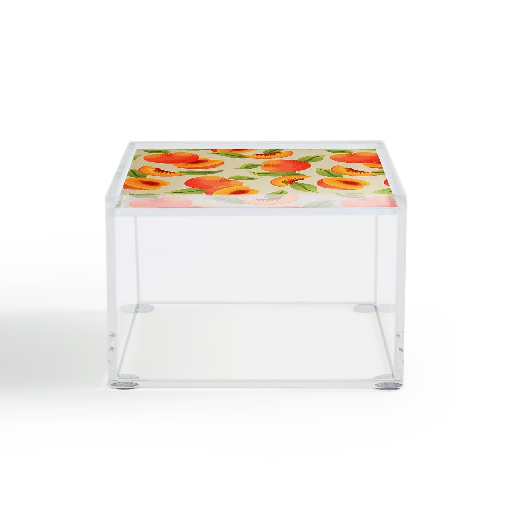 Jessica Molina Peach Pattern Acrylic Box