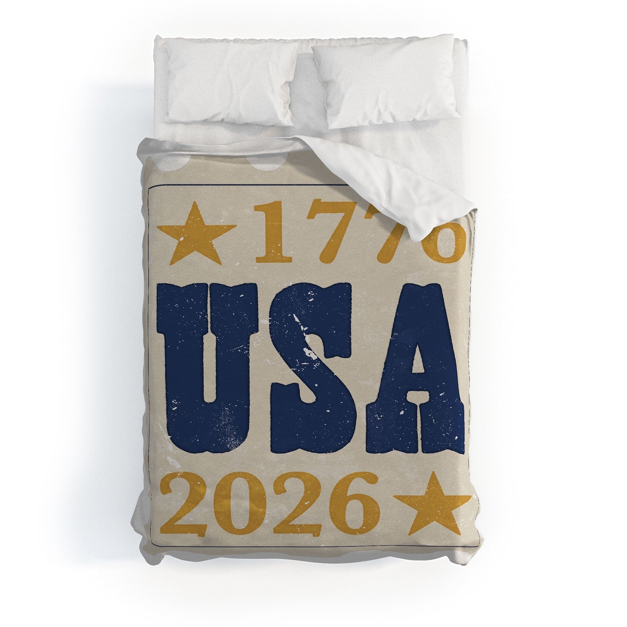 DENY Designs USA Stamp Duvet Cover