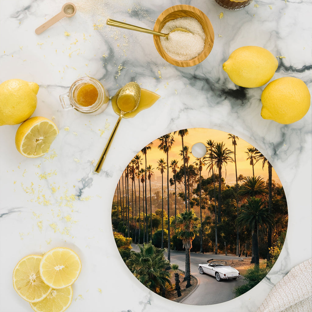 Gal Design Sunset Blvd Cutting Board Round