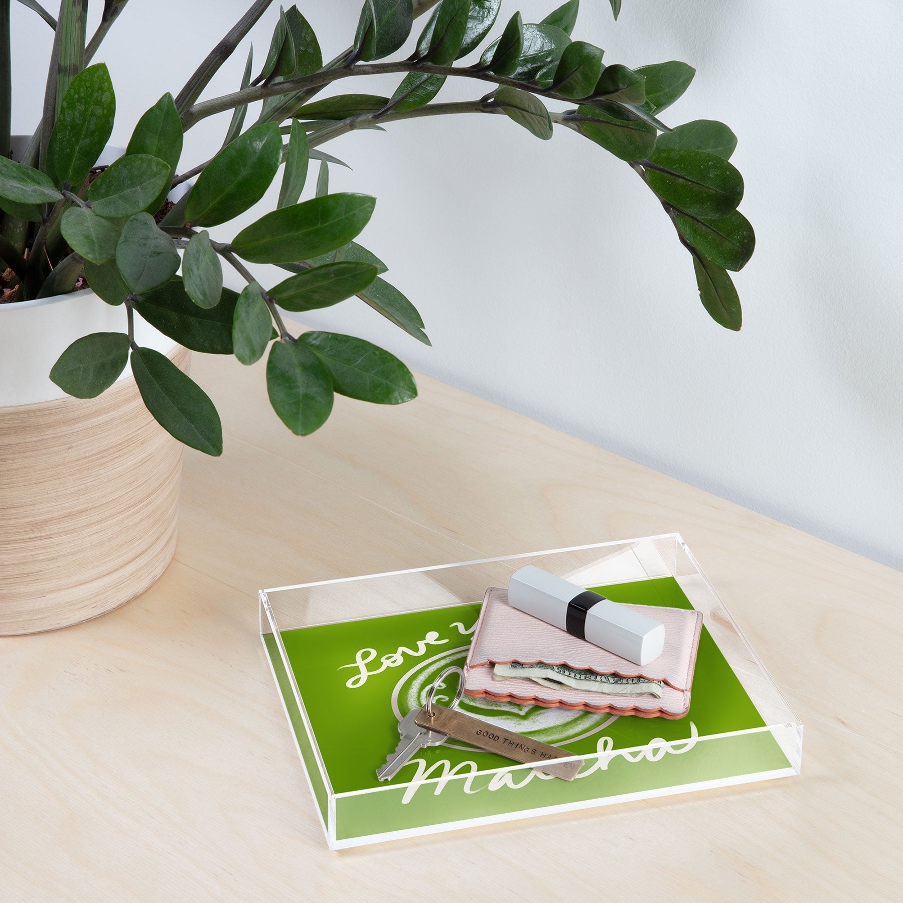 Design by Spark Love You So Matcha Acrylic Tray