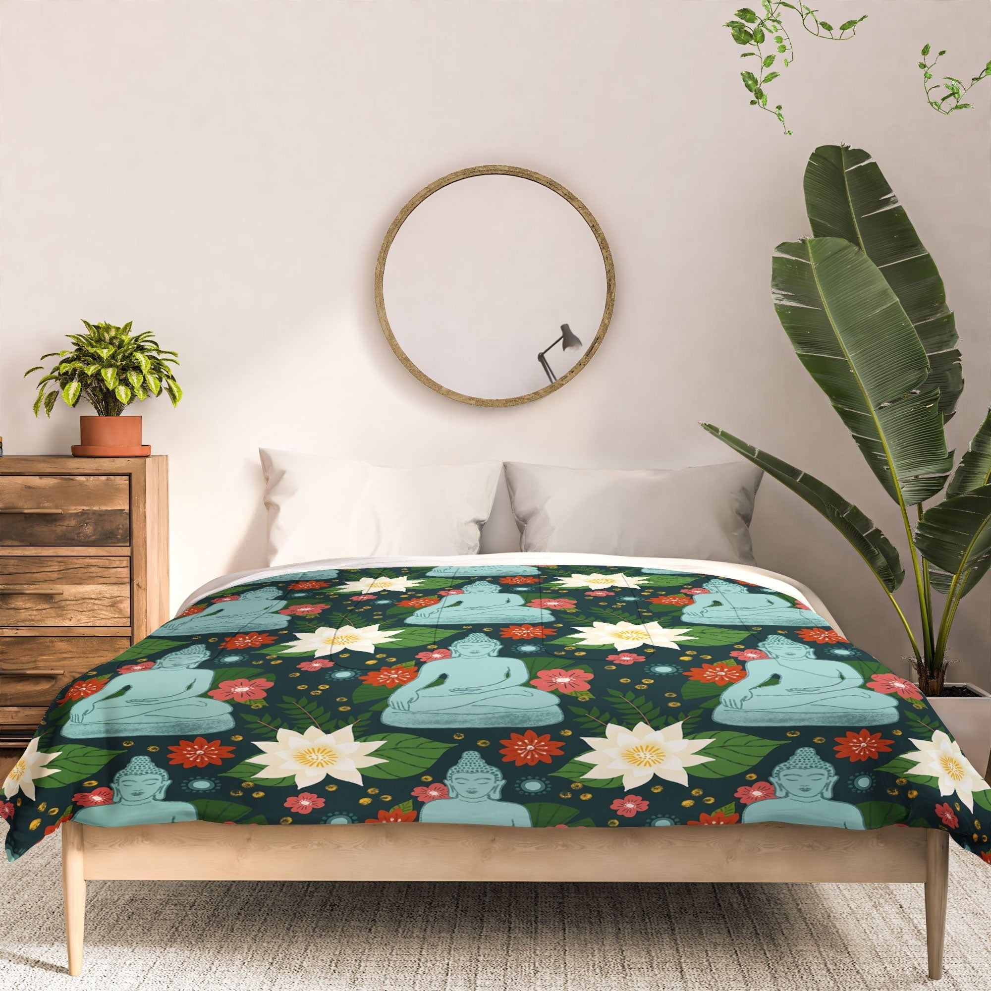 Design by Spark Meditating Lotus Buddha Comforter