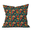 Valeria Frustaci Christmas pattern Throw Pillow
