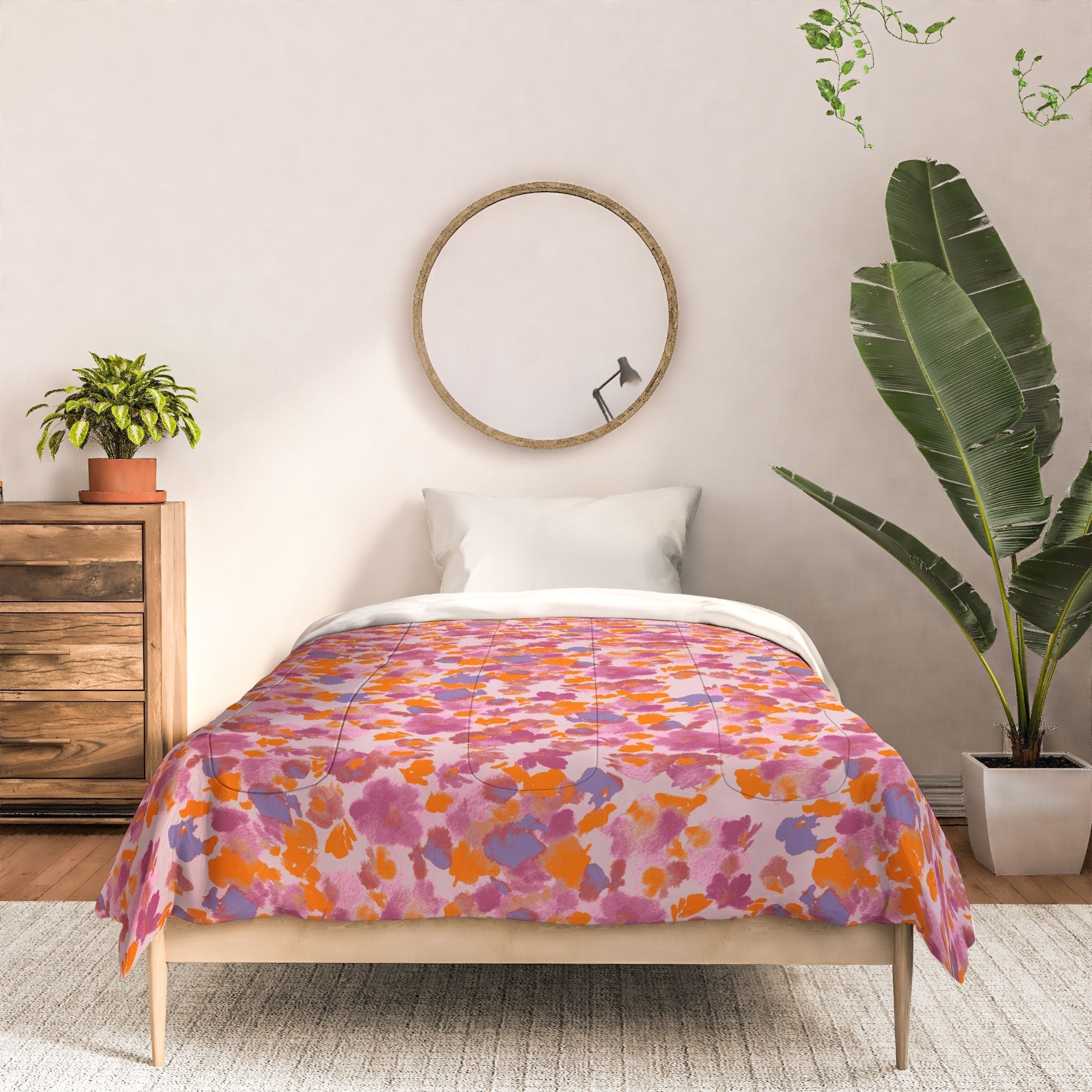 Gabriela Fuente Day Dreaming Watercolor Pink Comforter