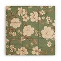 Gabriela Fuente Olive Floral Roberta Wood Wall Mural