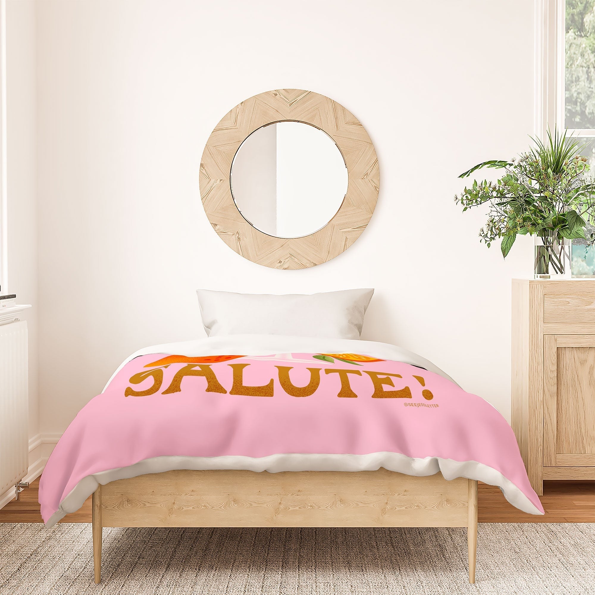 Jessica Molina Orange Spritz Duvet Cover