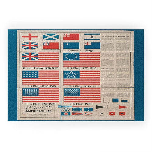 DENY Designs Goff s Evolution of the American Flag Welcome Mat