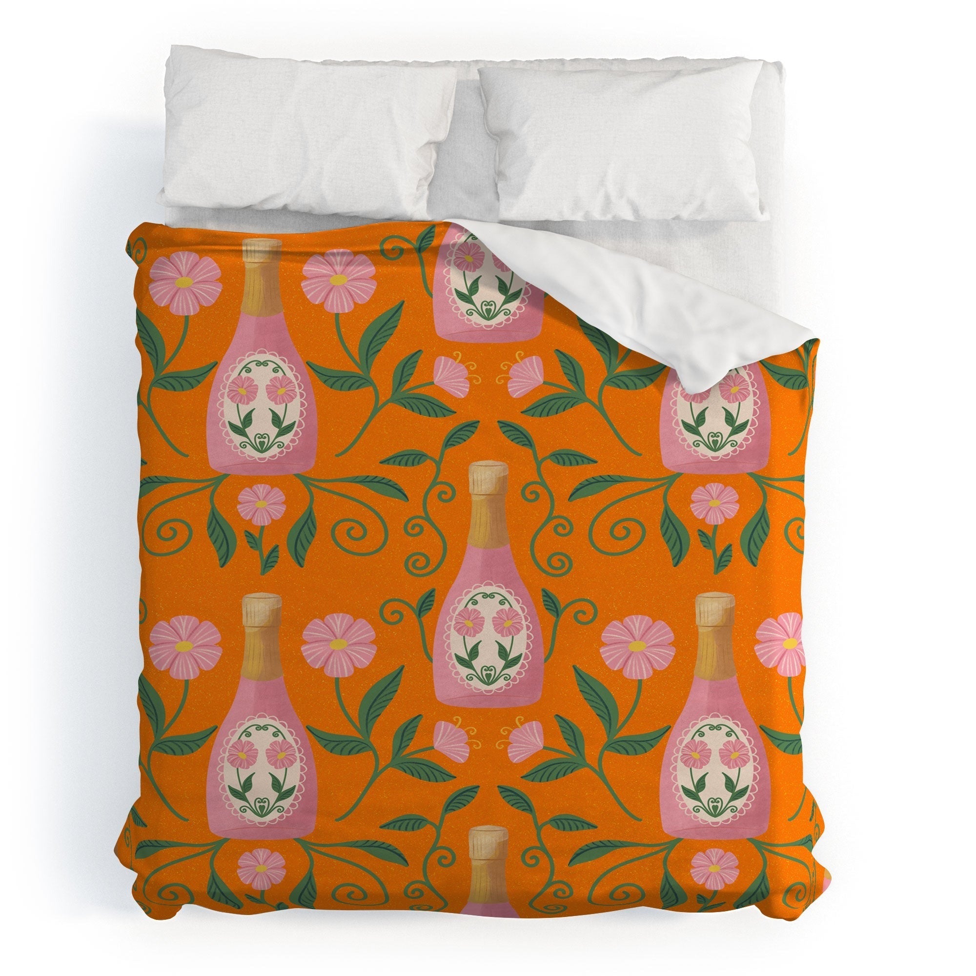 Design by Spark Rose Bubbly And Florals Duvet Cover