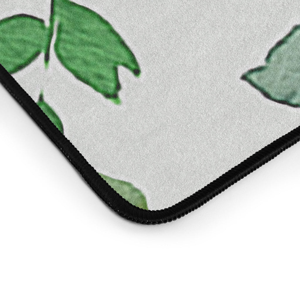 Ninola Design Botanic Retreat Loose Botanical Leaves Watercolor Green Desk Mat