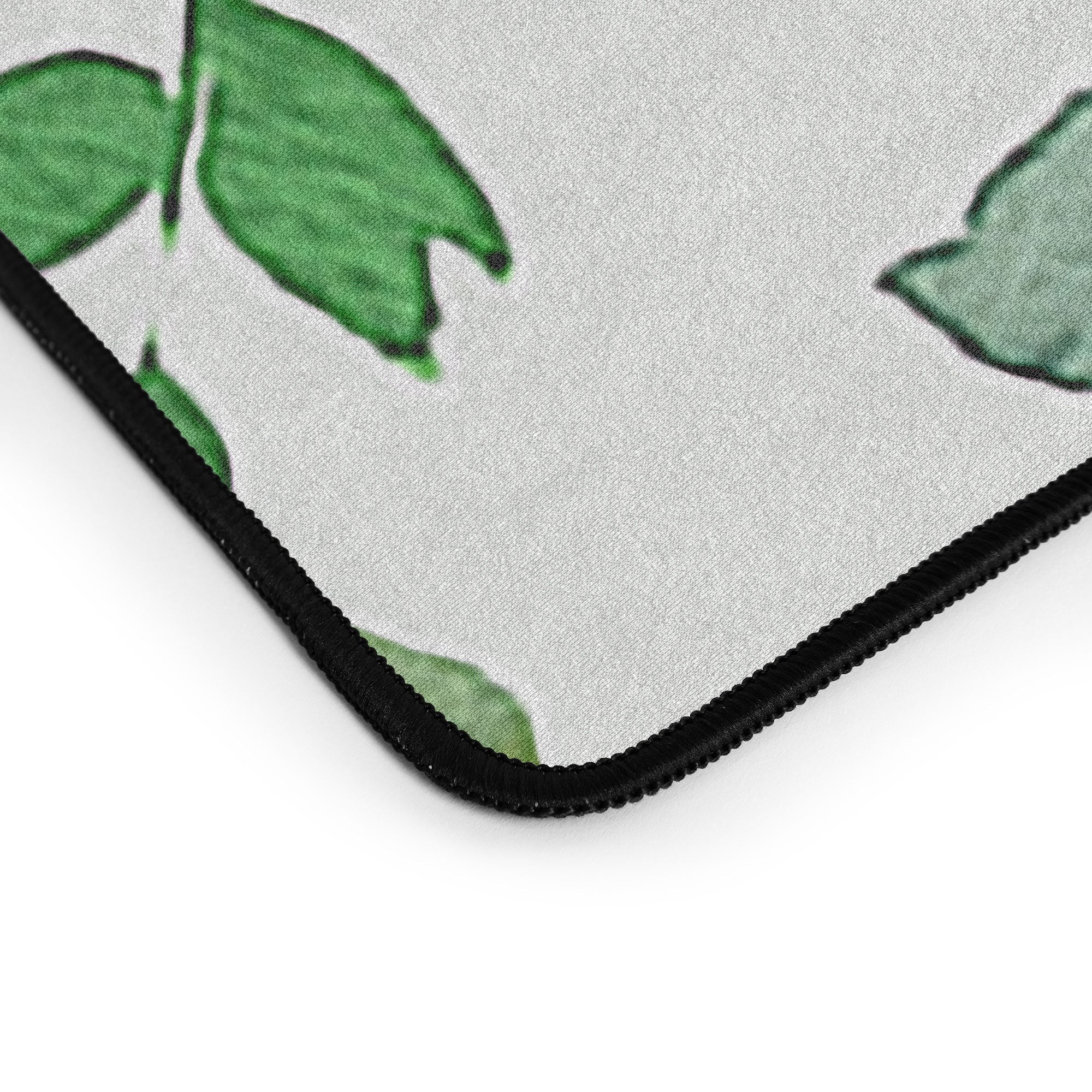 Ninola Design Botanic Retreat Loose Botanical Leaves Watercolor Green Desk Mat