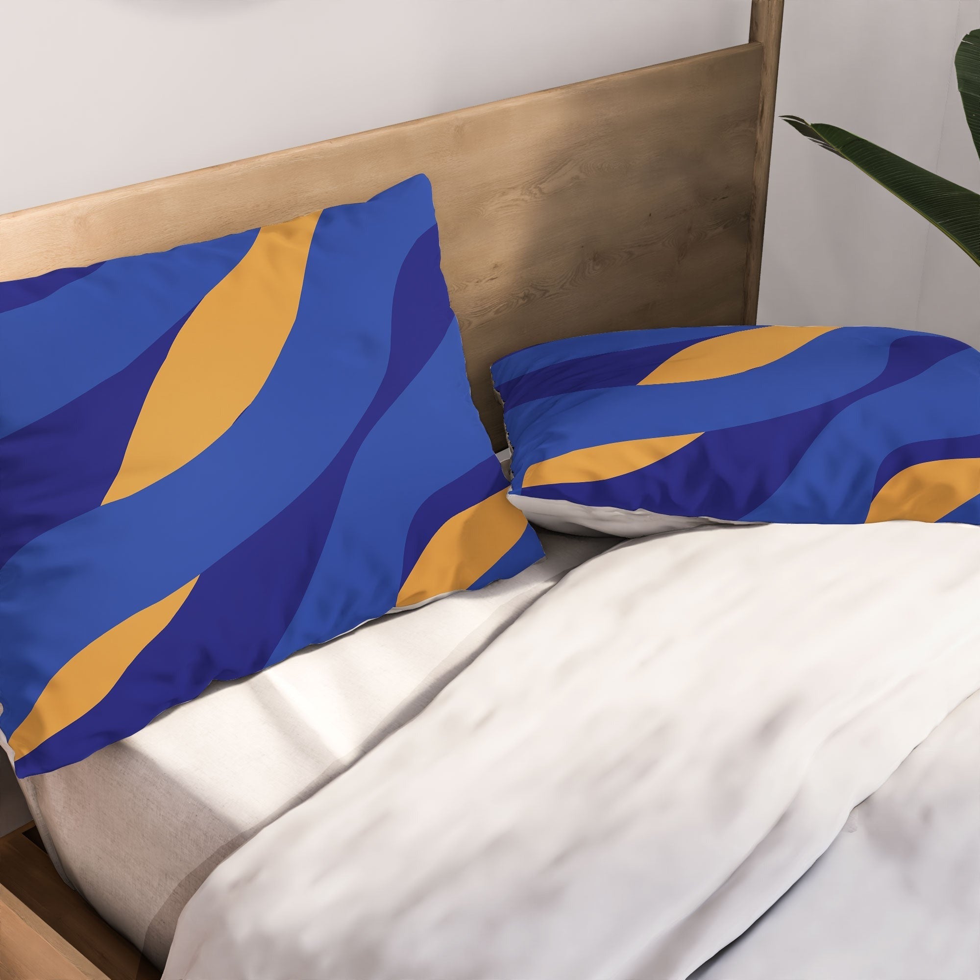 Camilla Foss Pebbles in Stream Pillow Shams