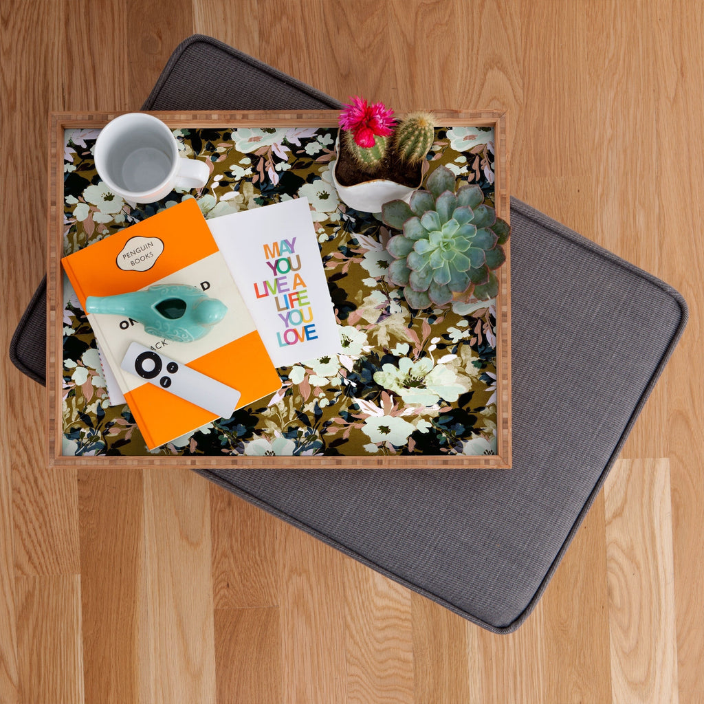 Marta Barragan Camarasa Romantic Floral Fusion Rectangular Tray