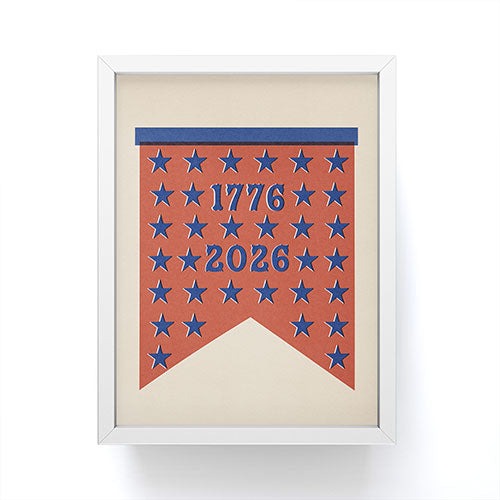 DENY Designs Star Banner Framed Mini Art Print