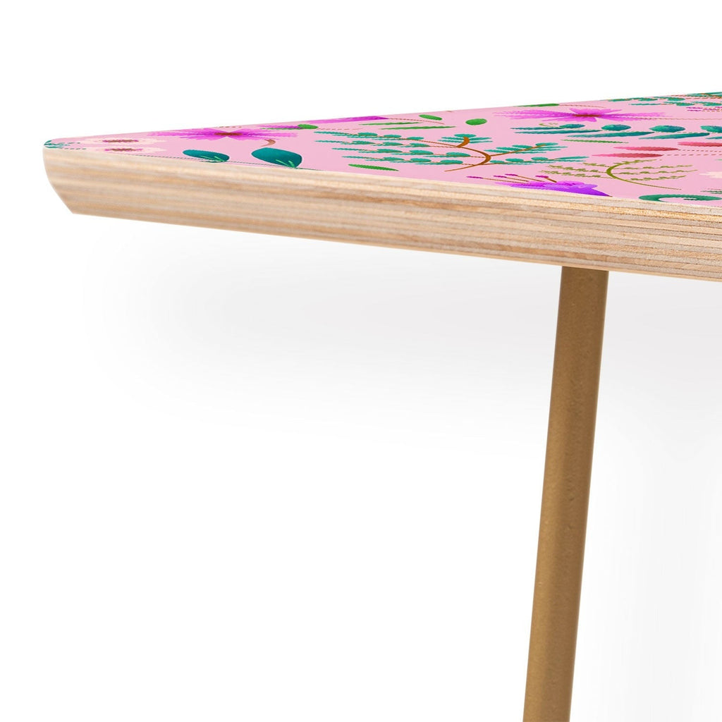 Pimlada Phuapradit Ditsy Purple Floral Half Drop Coffee Table