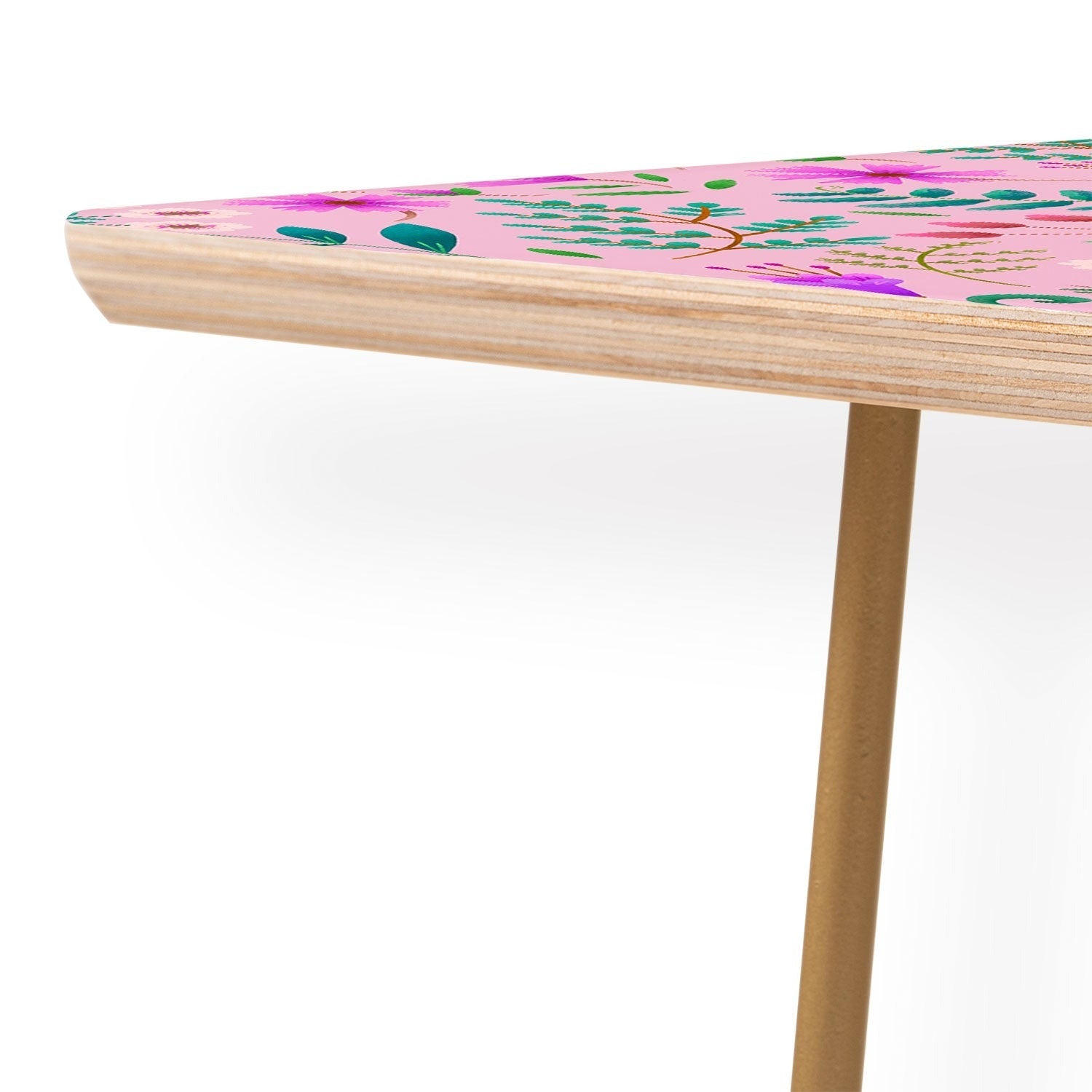 Pimlada Phuapradit Ditsy Purple Floral Half Drop Coffee Table