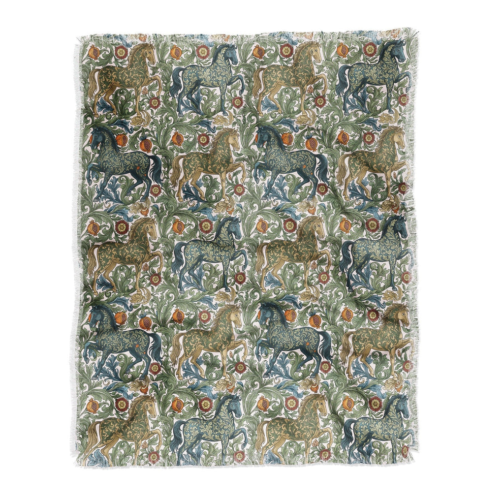 Marta Barragan Camarasa Renaissance Horse Garden Throw Blanket
