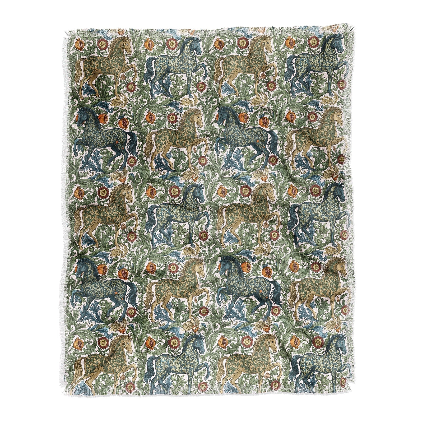 Marta Barragan Camarasa Renaissance Horse Garden Throw Blanket