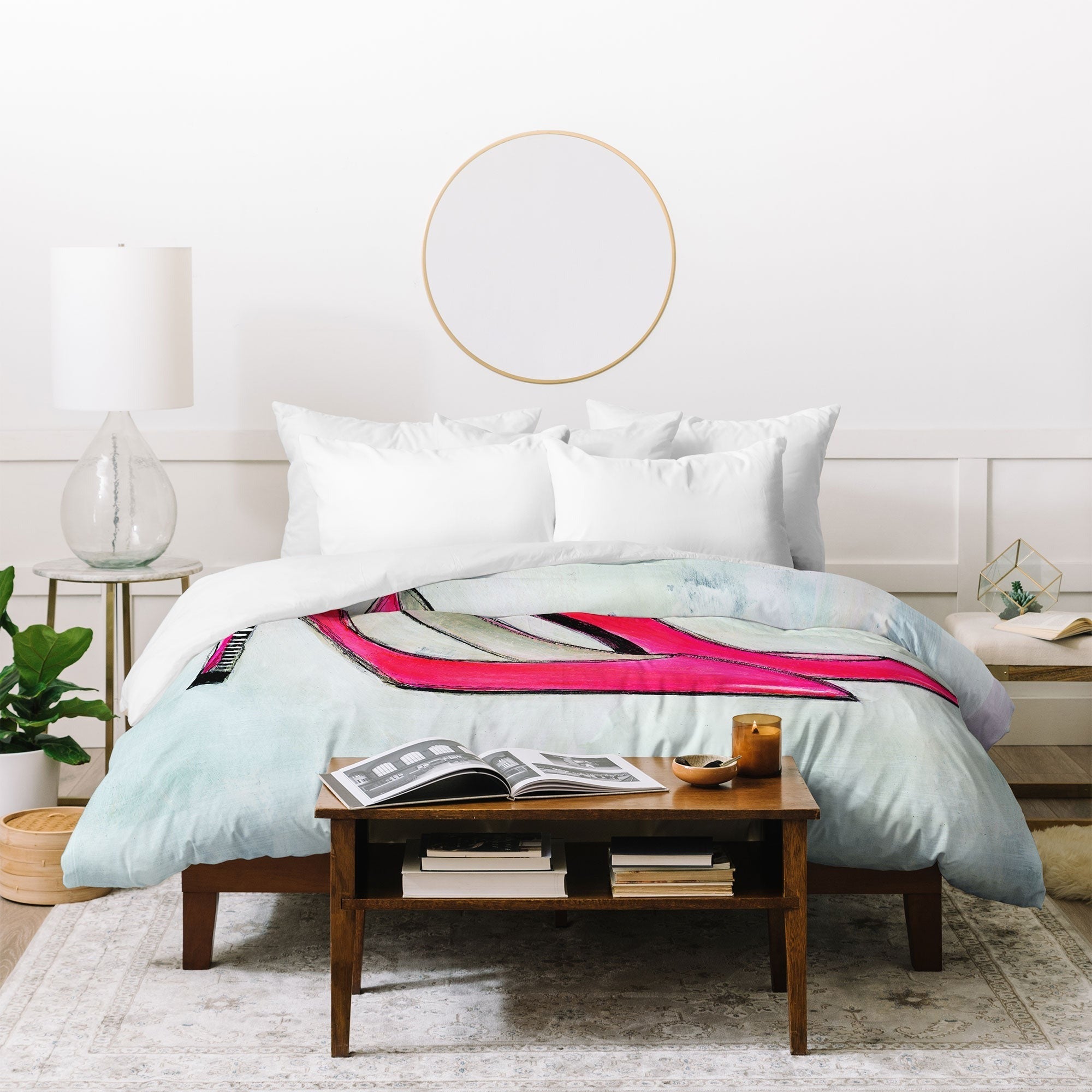 Sophia Buddenhagen Neon Walk Duvet Cover