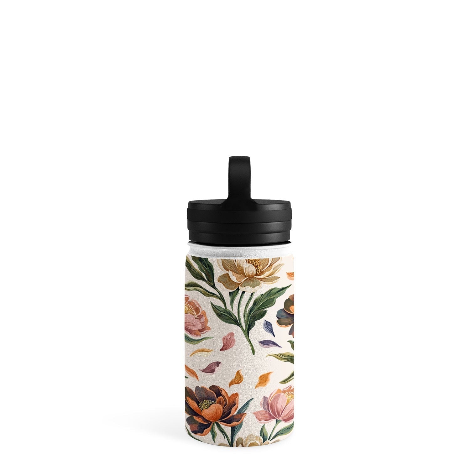 Marta Barragan Camarasa Hand Painted Peony Florals Water Bottle