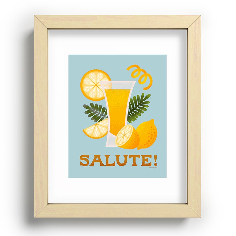 Jessica Molina Limoncello Cocktail Recessed Framing Rectangle