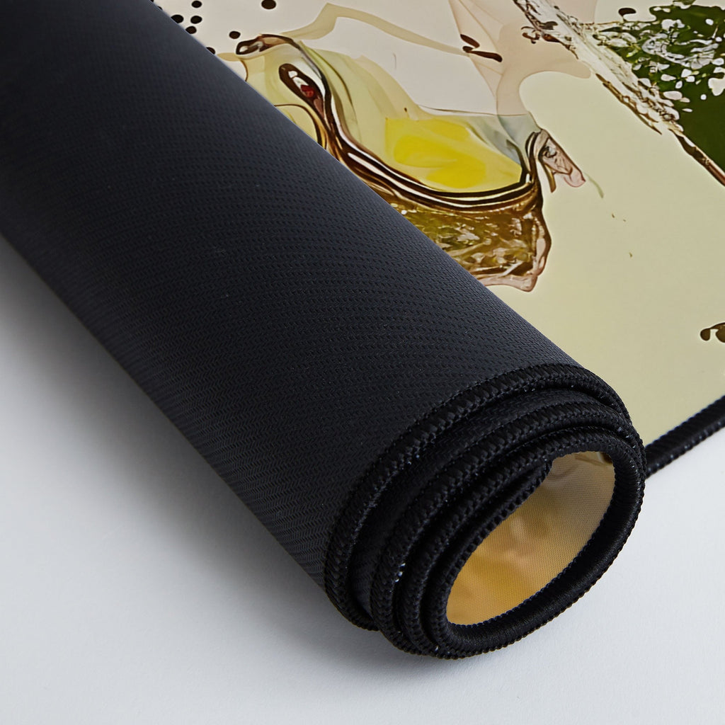 83 Oranges Echoes Beneath the Surface Desk Mat