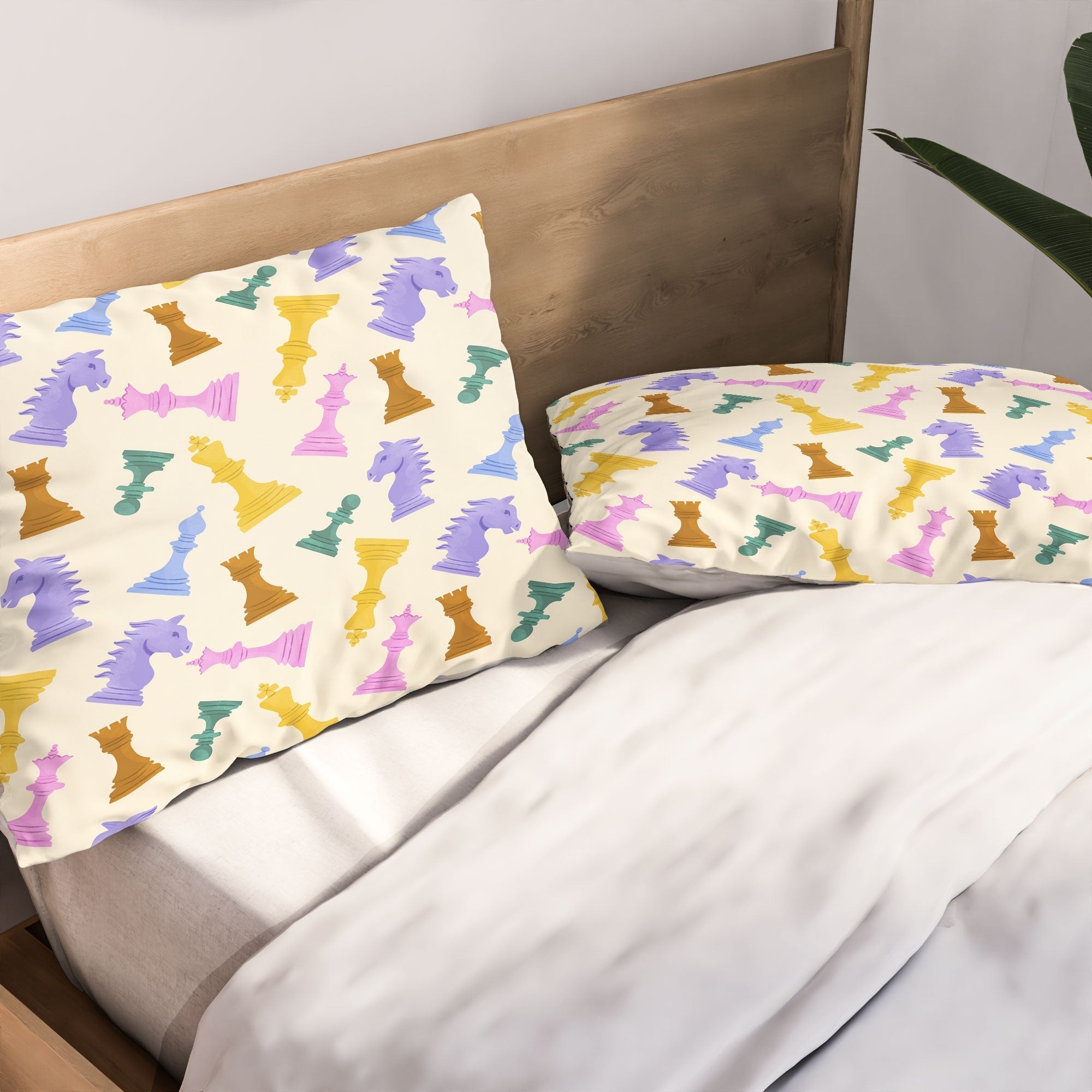 Design by Spark Chess Game Pieces Pillow Shams