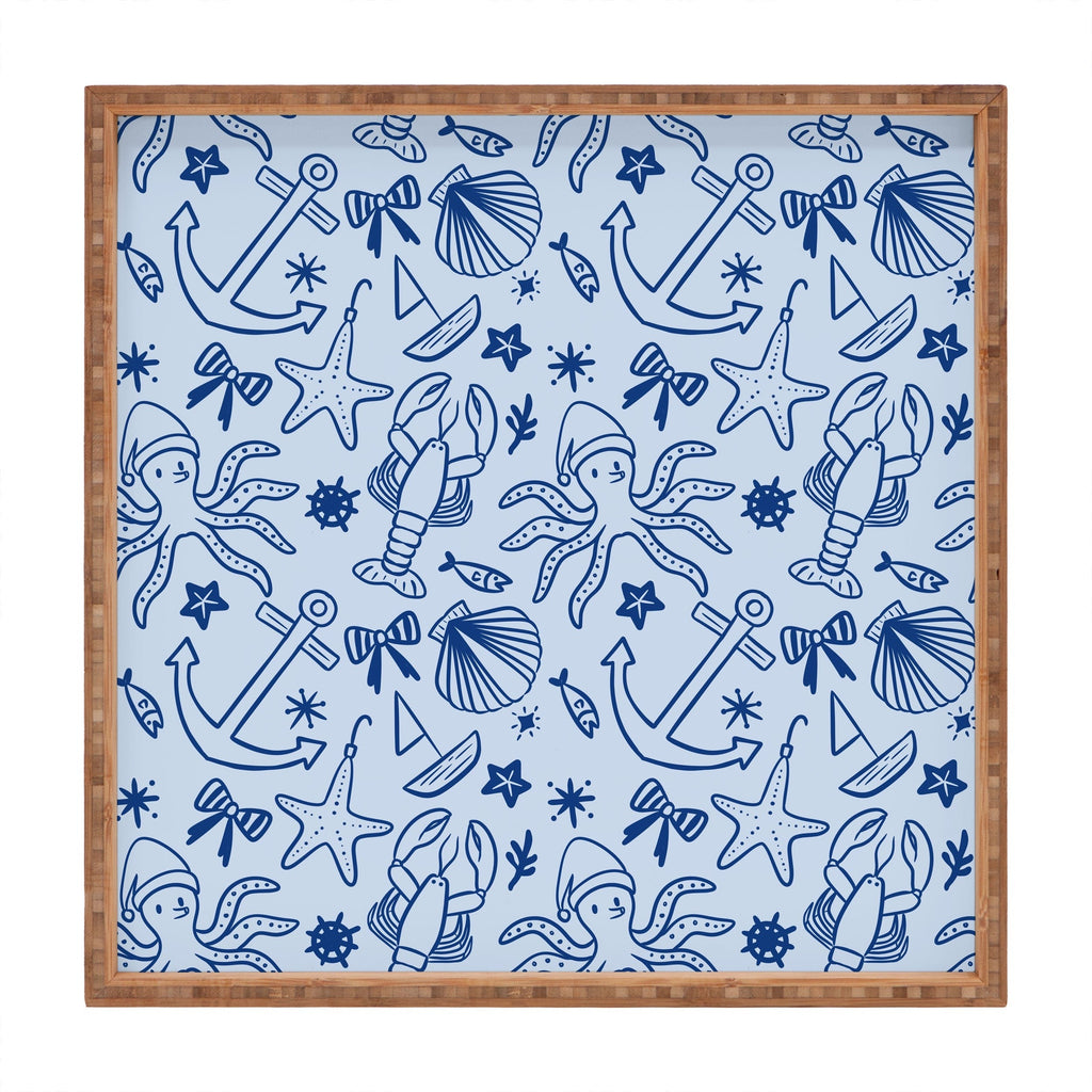 Design by Spark Marine Christmas Holiday Square Tray