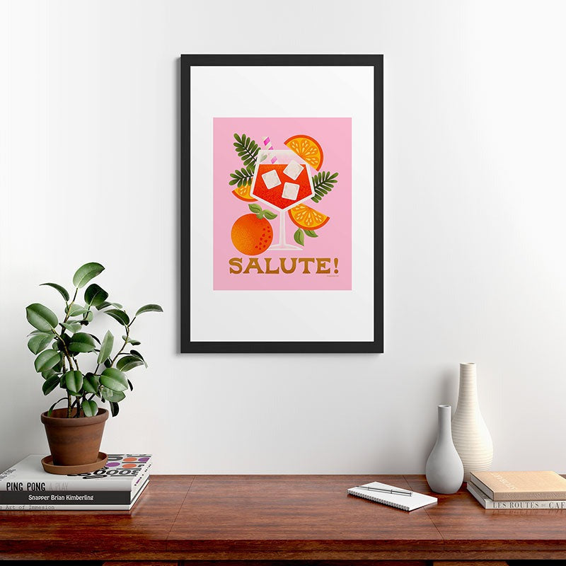 Jessica Molina Orange Spritz Framed Art Print
