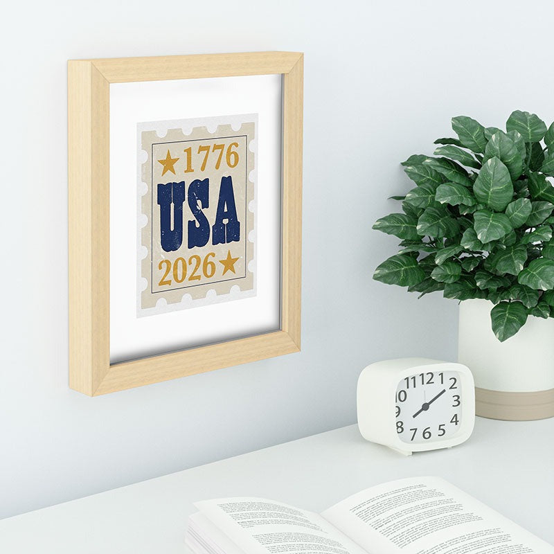 DENY Designs USA Stamp Recessed Framing Rectangle