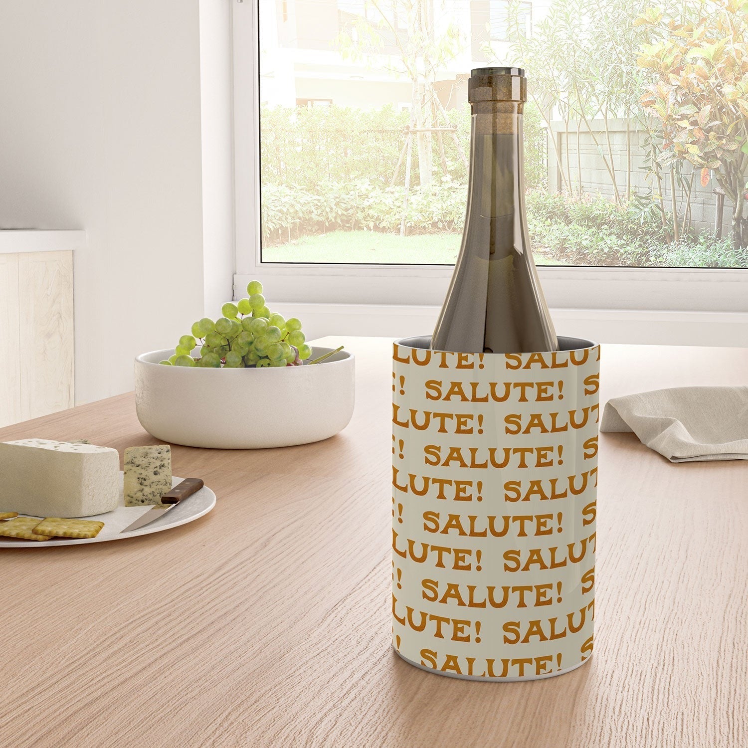 Jessica Molina Salute Gold Pattern on Cream Wine Chiller
