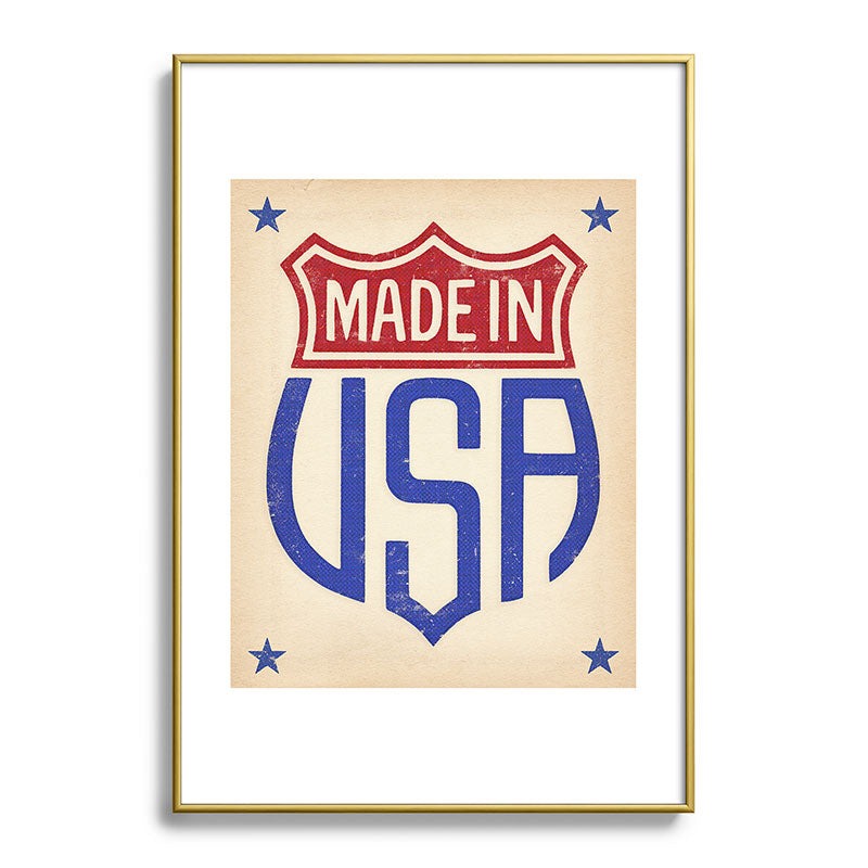 DENY Designs Made in USA Metal Framed Art Print