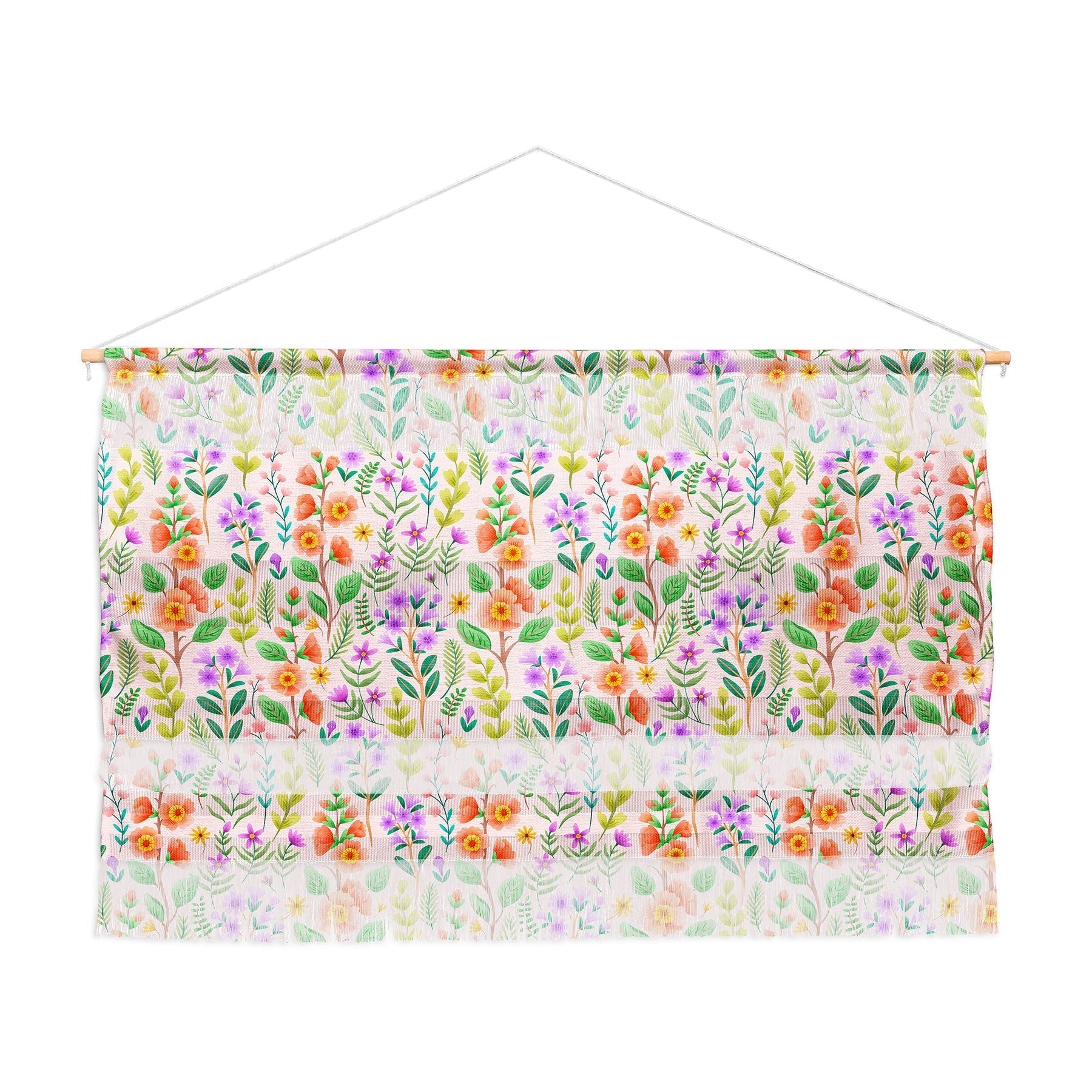 Pimlada Phuapradit Ditsy Spring Floral Wall Hanging Landscape