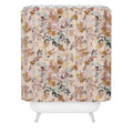 Ninola Design Botanic Retreat Floral Oleander Whimsical Soft Pink Shower Curtain