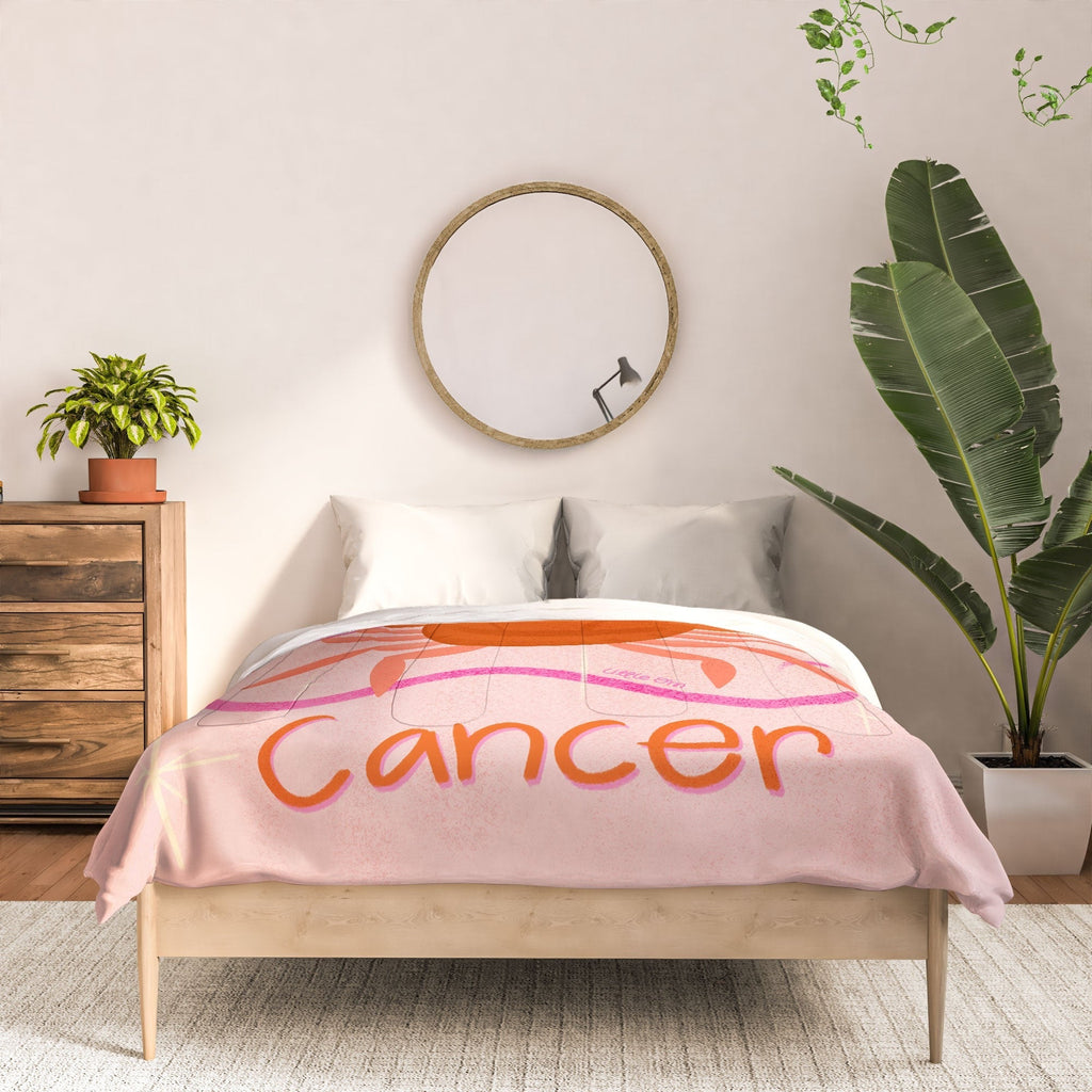 Little Om Zodiac Signs Cancer Comforter