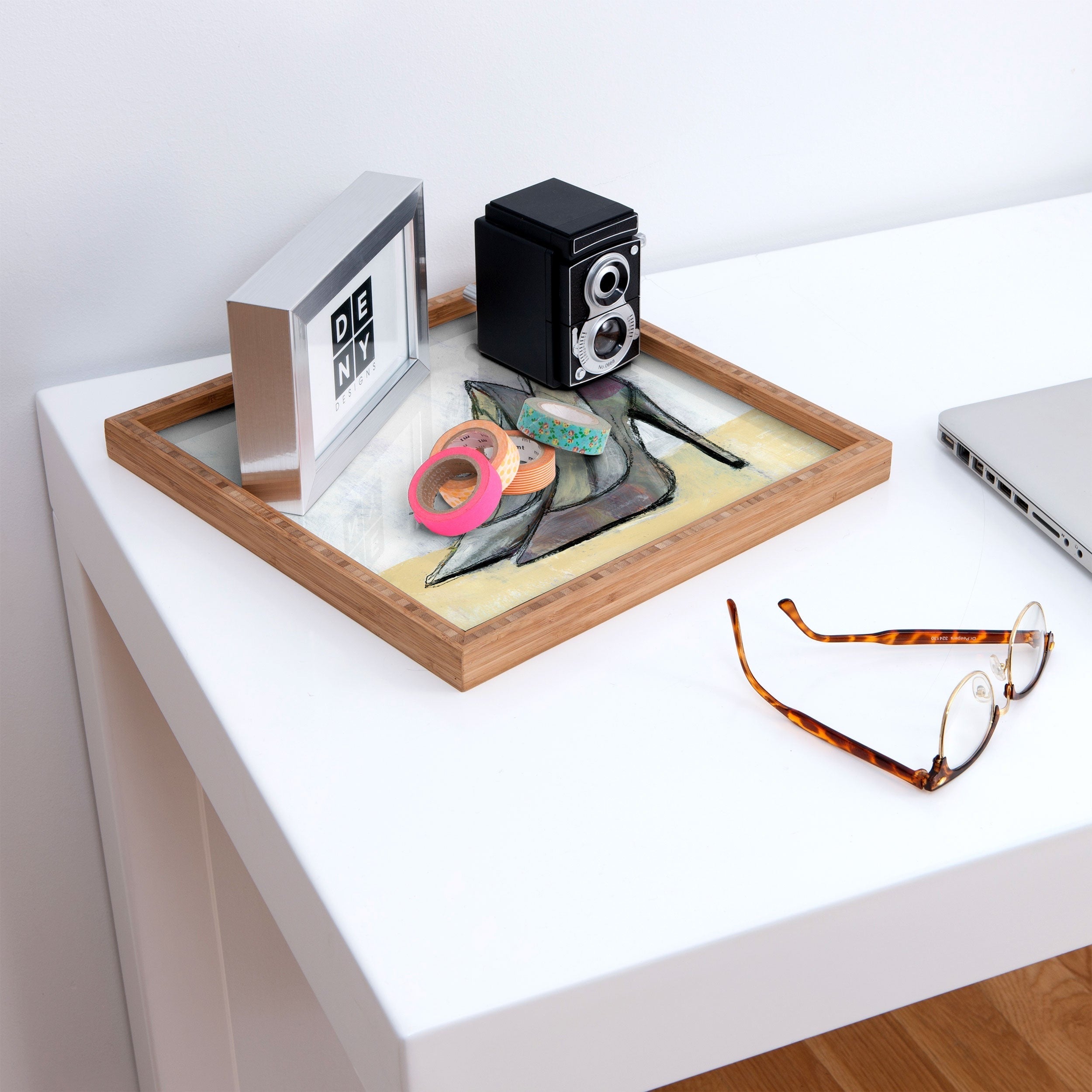 Sophia Buddenhagen Grey Stiletto Square Tray