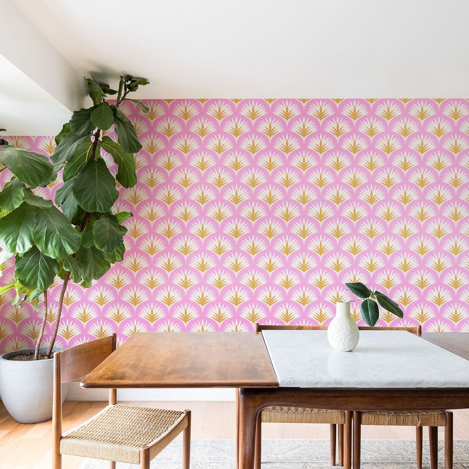 Jennifer Labre Pink Palmetto Wallpaper