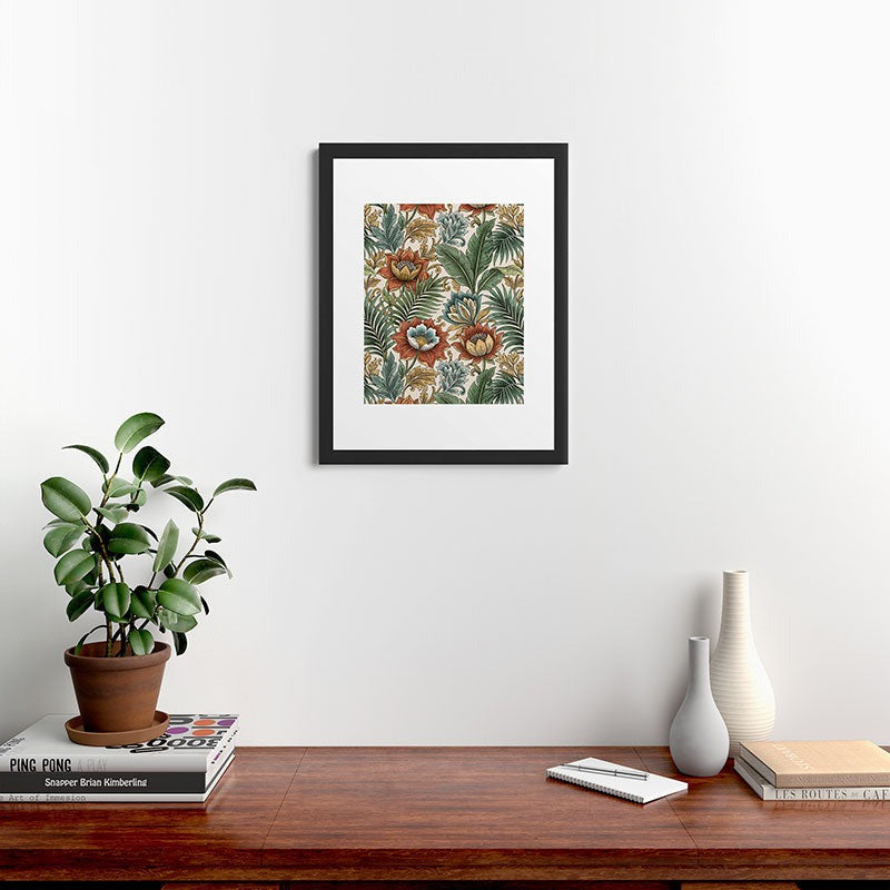 Marta Barragan Camarasa Retro Jungle Garden Framed Art Print