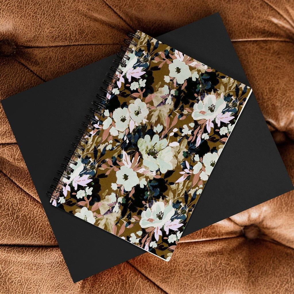 Marta Barragan Camarasa Romantic Floral Fusion Spiral Notebook