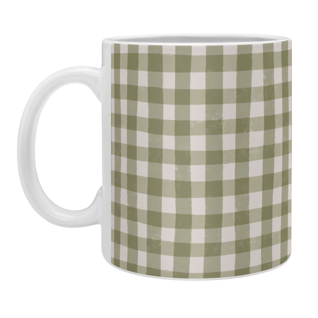 Menina Lisboa Rustic Green Plaid Coffee Mug