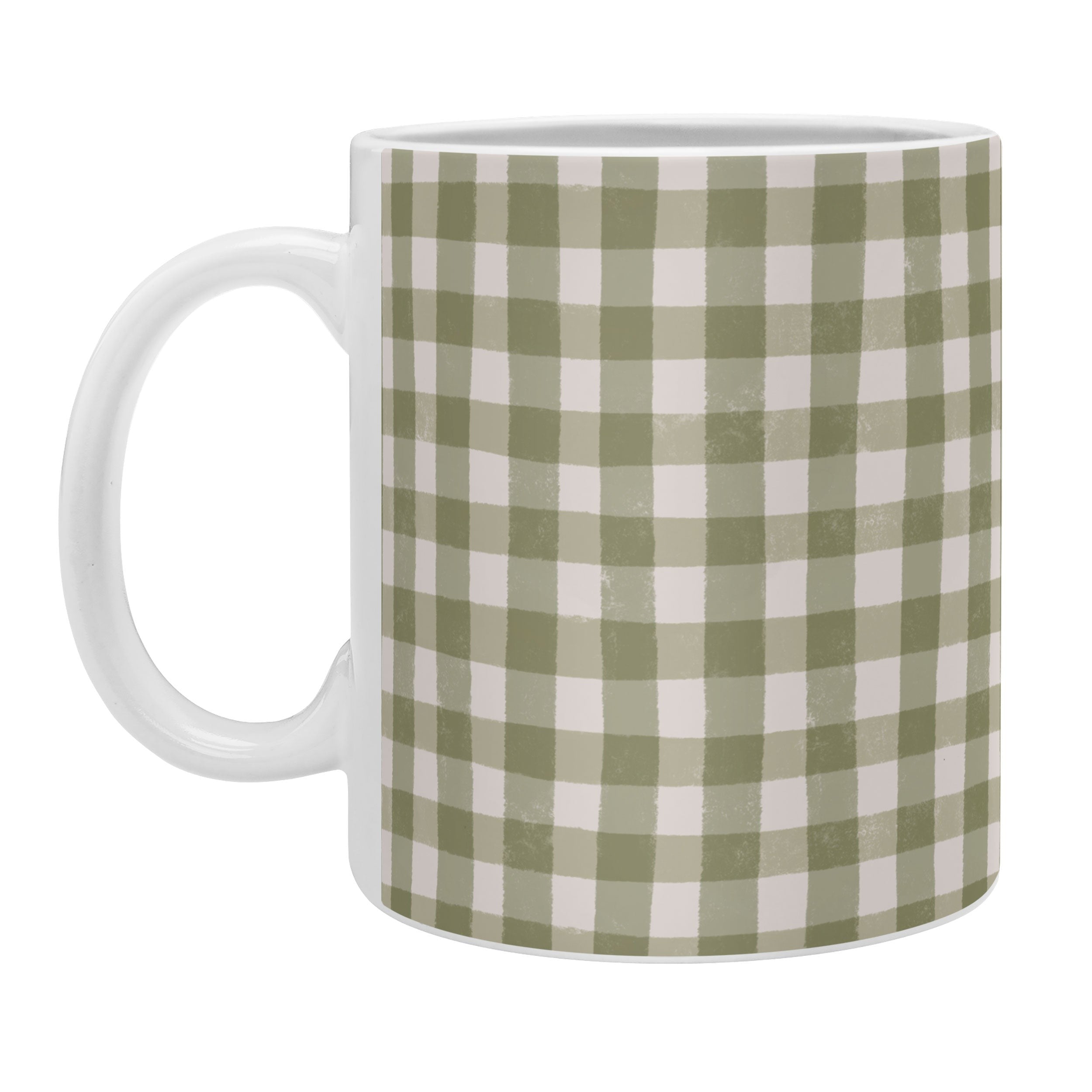 Menina Lisboa Rustic Green Plaid Coffee Mug
