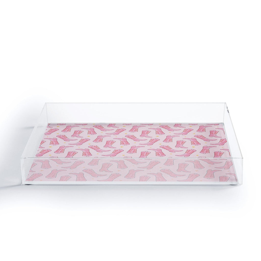 Love_Ryming Stars and Boots Acrylic Tray