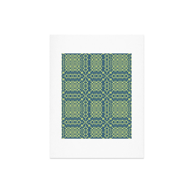 Marta Barragan Camarasa Nostalgic Grid Design Art Print