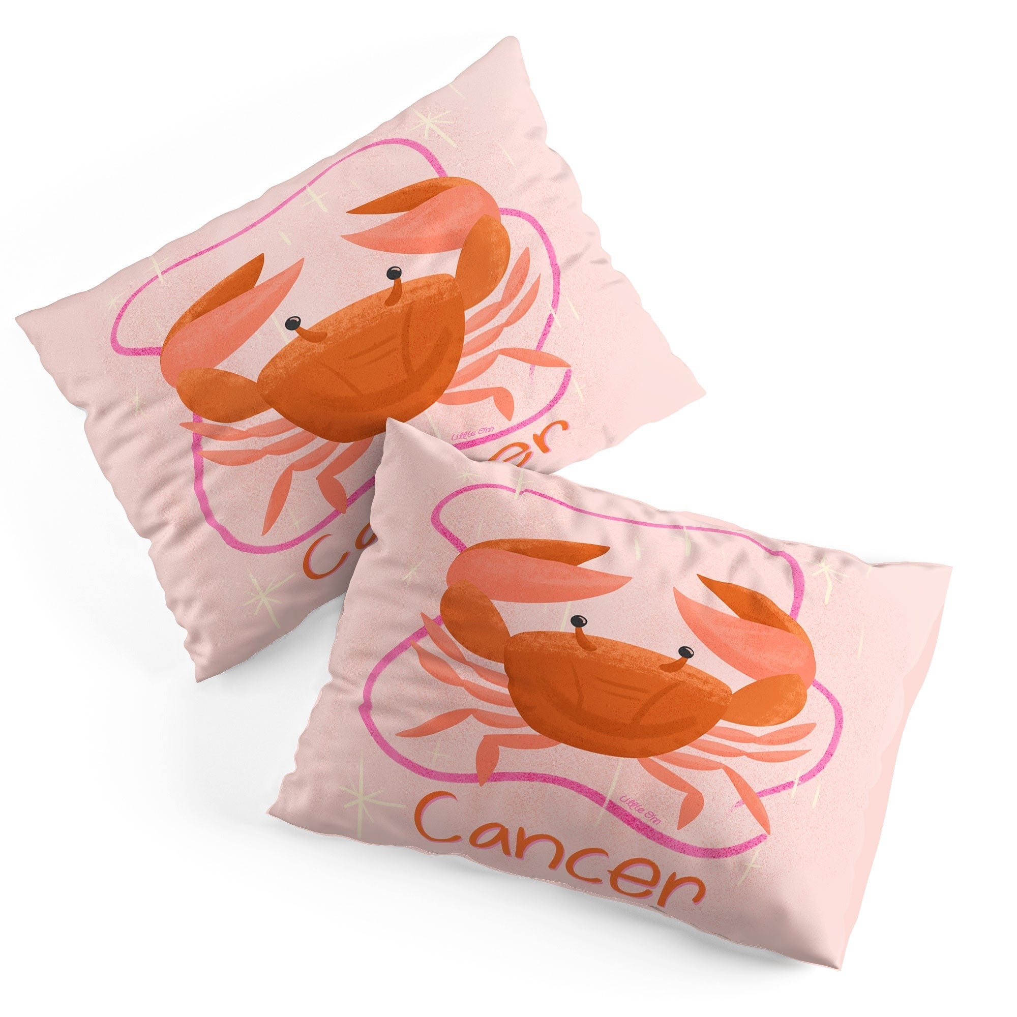 Little Om Zodiac Signs Cancer Pillow Shams