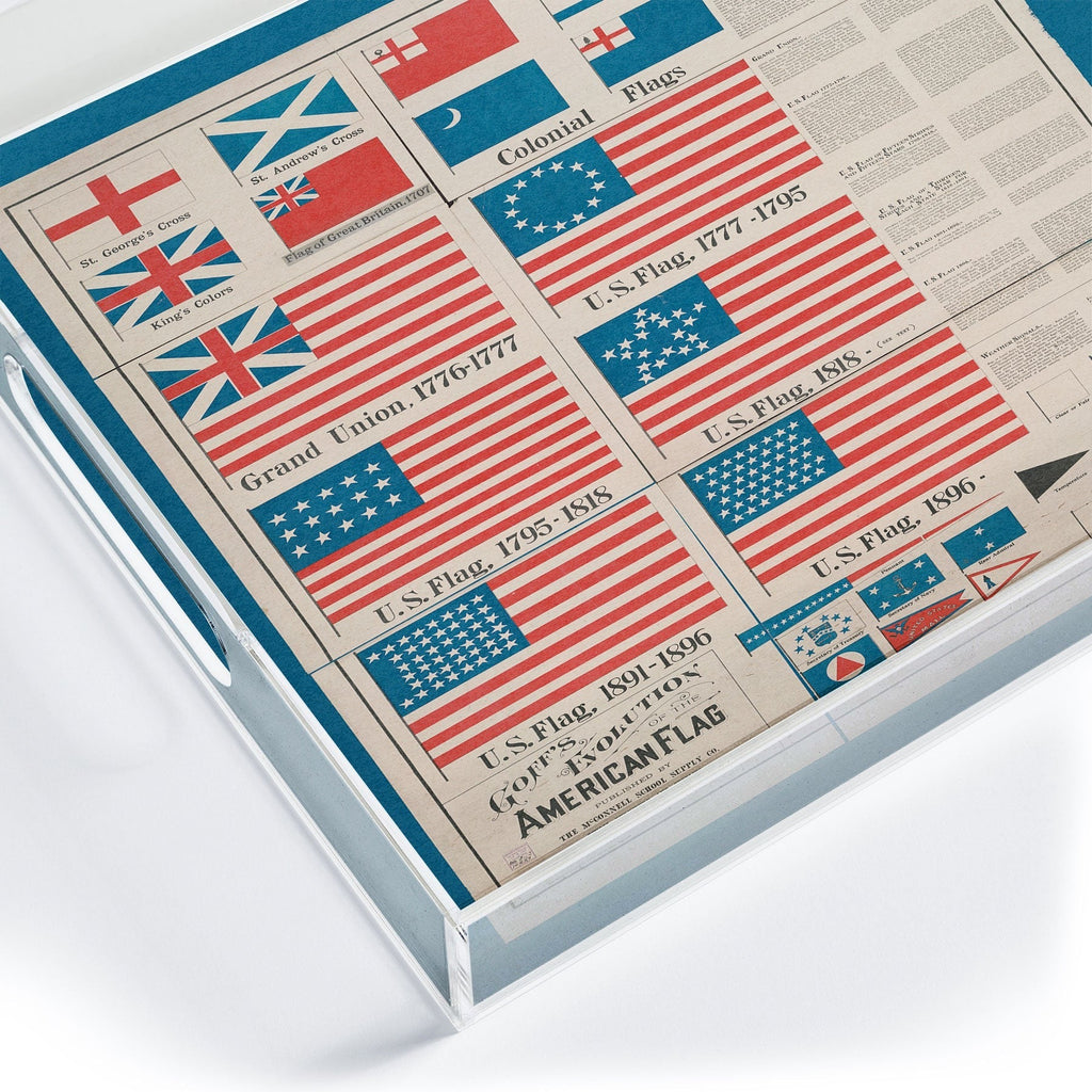 DENY Designs Goff s Evolution of the American Flag Acrylic Tray