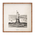 DENY Designs Vintage Lady Liberty Square Tray