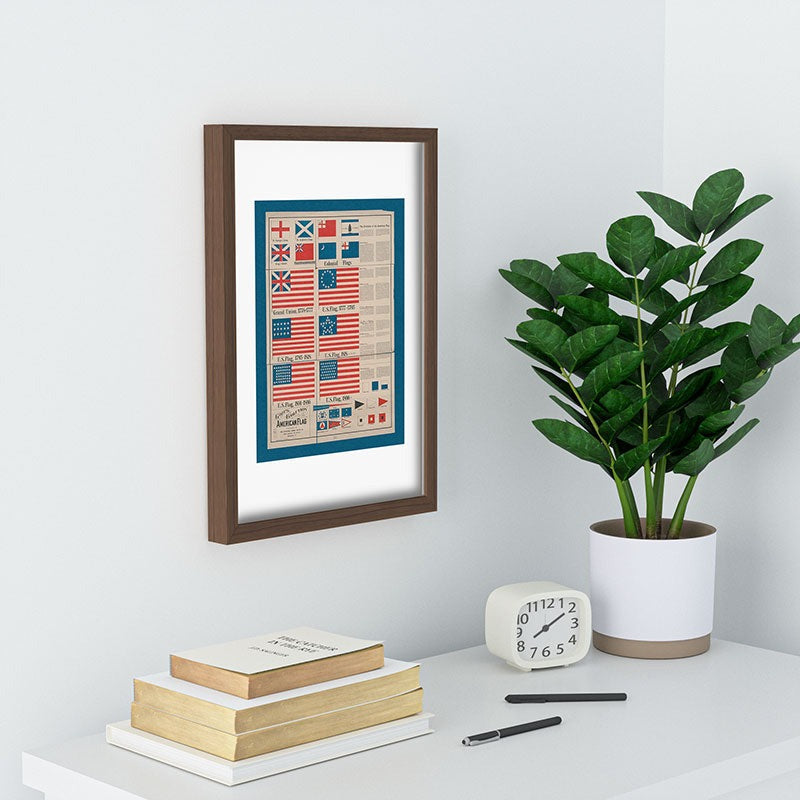 DENY Designs Goff s Evolution of the American Flag Recessed Framing Rectangle